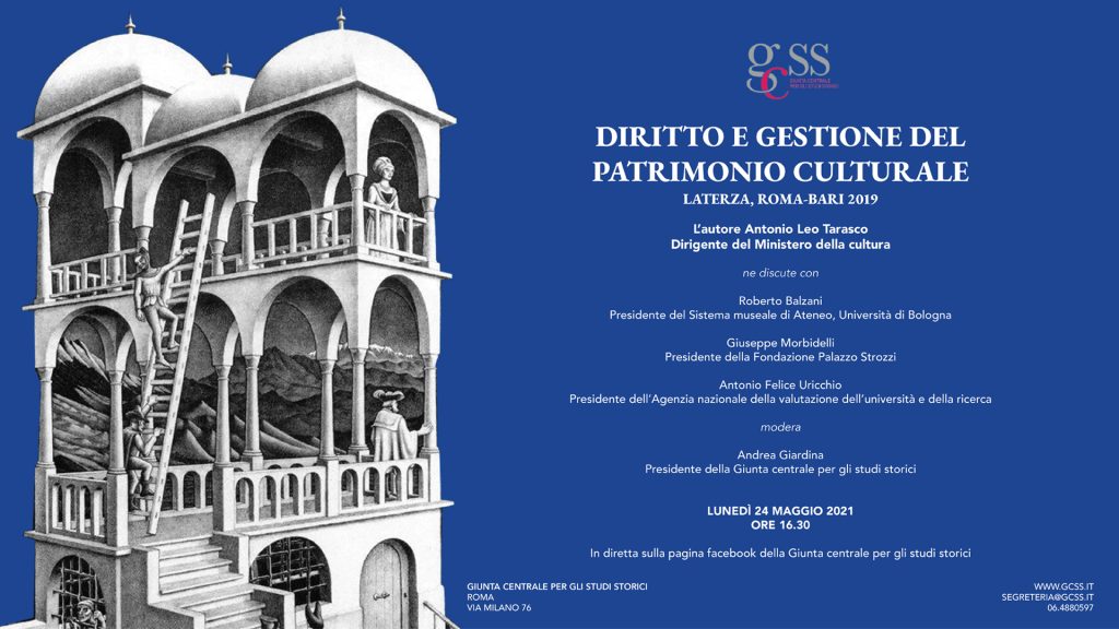 Diritto e gestione del patrimonio culturale. Laterza, Roma-Bari 2019