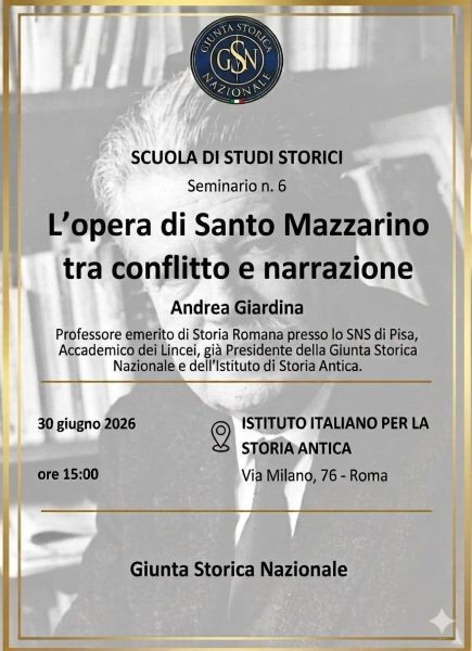 Locandina seminario del 30 giugno 2026