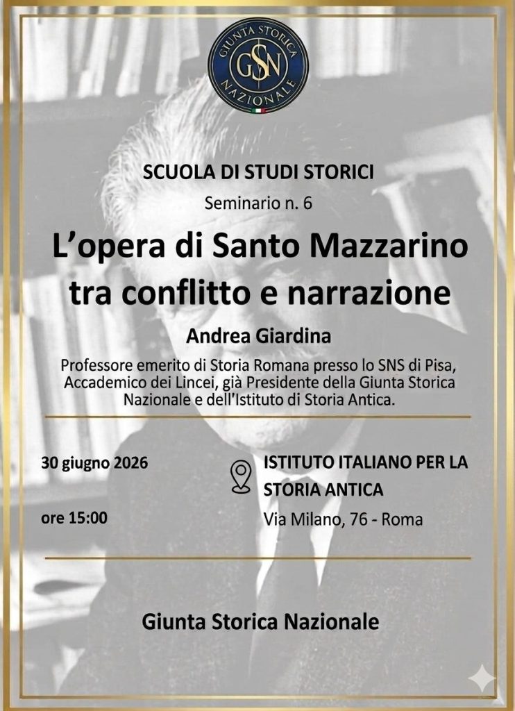 Locandina seminario del 30 giugno 2026